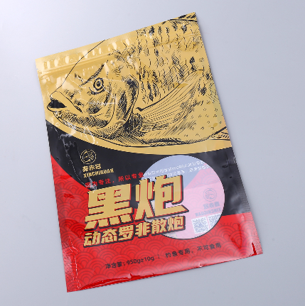 定制羅非散炮鰱鳙鋁箔包裝袋 鯽魚餌飼料真空自封自立袋