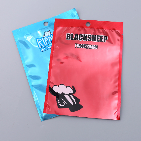 三邊封紅色鍍鋁積木玩具包裝袋鐳射亮色藍印刷鋁箔袋